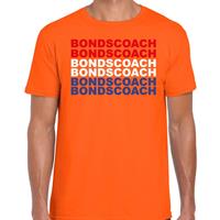 Bellatio Bondscoach supporter t-shirt oranje voor heren