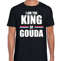 Bellatio I am the King of Gouda Koningsdag t-shirt zwart voor heren