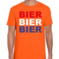 Bellatio Bier t-shirt oranje voor heren
