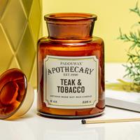 Paddywax Apothecary Geurkaars - Teak & Tobacco