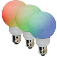 ledlamp RGB E27 230V 1W 3-18 lm 6 cm 20 stuks