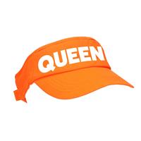 Bellatio Oranje Queen zonneklep met Nederlandse vlag voor dames
