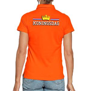 Bellatio Koningsdag polo shirt oranje voor dames