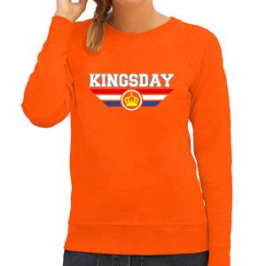 Bellatio Kingsday sweater oranje voor dames