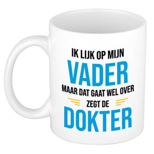 Bellatio Ik lijk op mijn vader cadeau mok / beker wit 300 ml - Cadeau mokken -