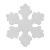 Bellatio 1x Witte Decoratie Sneeuwvlok Van Foam 40 Cm - Hangdecoratie