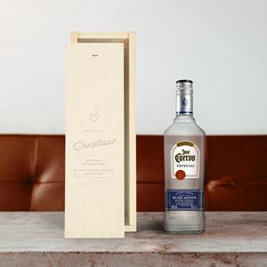 YourSurprise Tequila in gegraveerde kist - Jose Cuervo Especial Silver