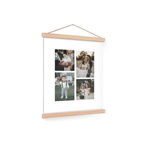 YourSurprise Gepersonaliseerde poster met houten posterhanger 30x40