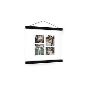 YourSurprise Gepersonaliseerde poster met zwarte posterhanger 30x30