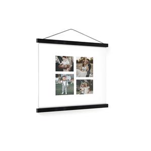 YourSurprise Gepersonaliseerde poster met zwarte posterhanger 40x40