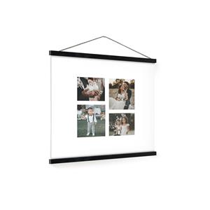 YourSurprise Gepersonaliseerde poster met zwarte posterhanger 50x50