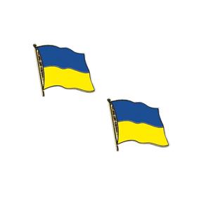 4x stuks pin broche/speldje vlag Oekraine 20 mm -