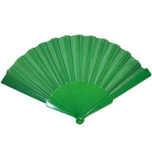 Handwaaier/Spaanse waaier groen polyester -