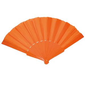 Handwaaier/Spaanse waaier oranje polyester -