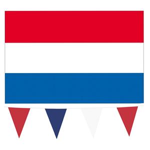 Boland Nederland vlaggetjes feest versiering set binnen/buiten 3-delig -