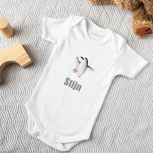 YourSurprise Romper bedrukken - Korte mouw - Wit - 86/92