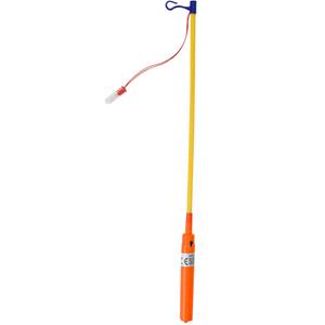 Lampionstokje oranje met lichtje 50 cm -