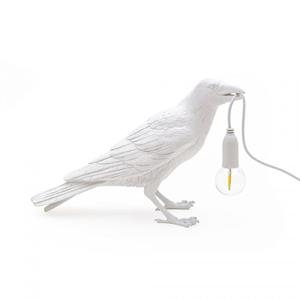 Bird tafellamp  wachtend wit OUTDOOR