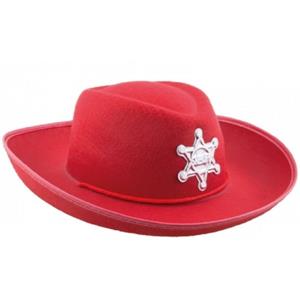 Kinder cowboyhoed rood -