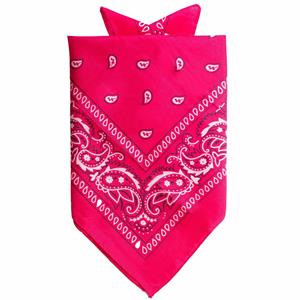 Traditionele bandana - roze - 52 x 55 cm -