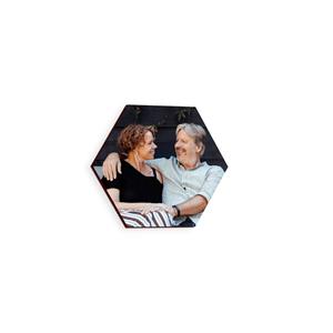 YourSurprise Wandpaneel met foto of naam - Hexagon - 1 stuk