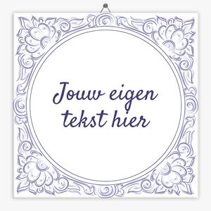 Tegeltje.nl Delfts Blauw tegeltje sierlijk