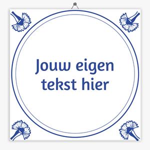 Tegeltje.nl Delfts Blauw tegeltje pluim