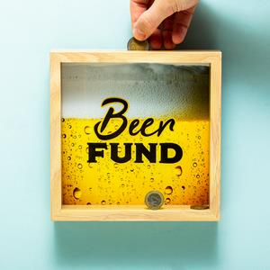 Houten Spaarpot - Beer Fund