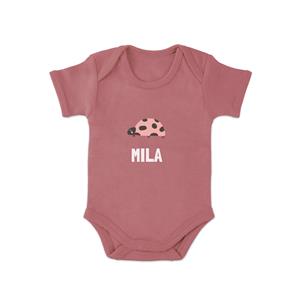 YourSurprise Romper bedrukken - Korte mouw - Roze - 50/56