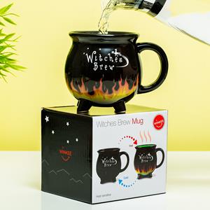 Winkee Tasse Hexenkessel Kaffeebecher mit Wärmeeffekt