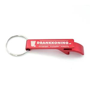 DrankKoning Bieropener Sleutelhanger - Rood