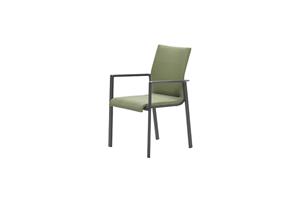 Dallas dining chair - carbon black/ moss green