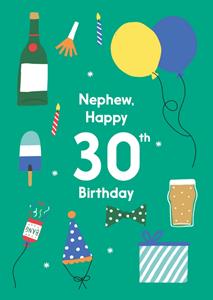 Greetz  Verjaardagskaart - Happy 30th birthday