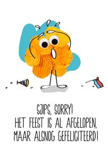 Paperclip  Sorry verjaardag vergeten