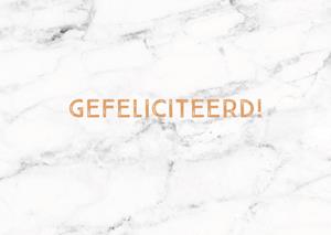  Huwelijkskaart - gefeliciteerd