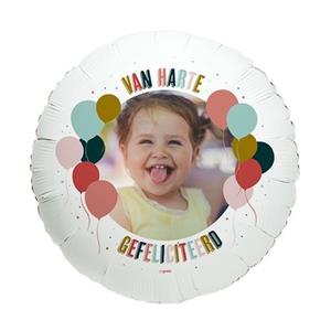 Ballon - Van harte gefeliciteerd - met eigen foto