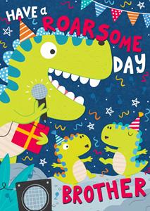 Greetz  Verjaardagskaart - dinosaurs