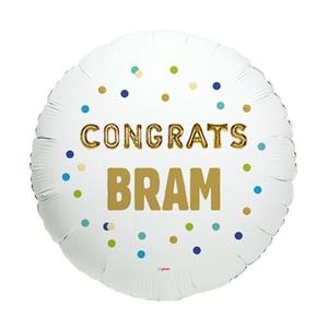 Greetz Ballon - Congrats - met eigen naam