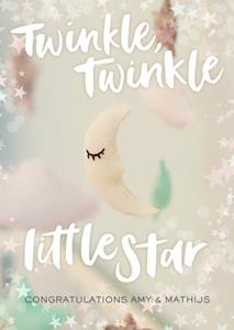 Geboortekaart - twinkle little star