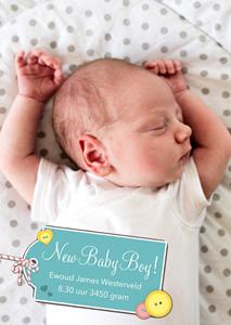 Greetz  Geboortekaart - new babyboy