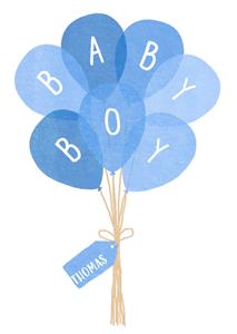  Geboortekaart - babyboy - met naam