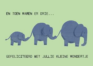 Greetz  Geboortekaart - olifant