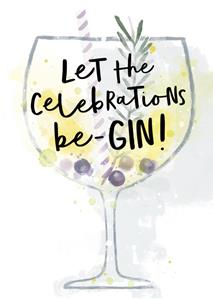 UK Greetings  Verjaardag - Gin!