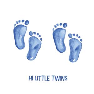 Greetz  Geboortekaart - Tweelingen