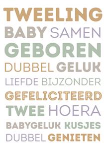  Geboortekaart - Felicitatie
