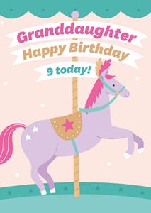 Greetz  Verjaardagskaart - Granddaughter 9