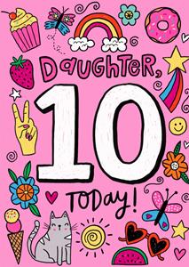 Greetz  Verjaardagskaart - 10 today!