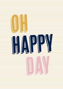 Greetz Verjaardagskaart - Oh Happy Days -  - Tekst