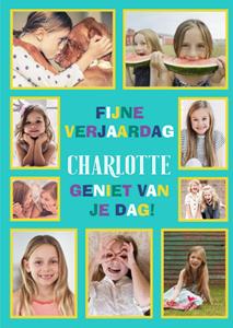 Greetz  Verjaardagskaart - fotokaart met naam