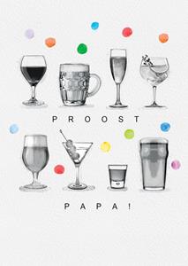 Emma Proctor  Verjaardagskaart - proost papa